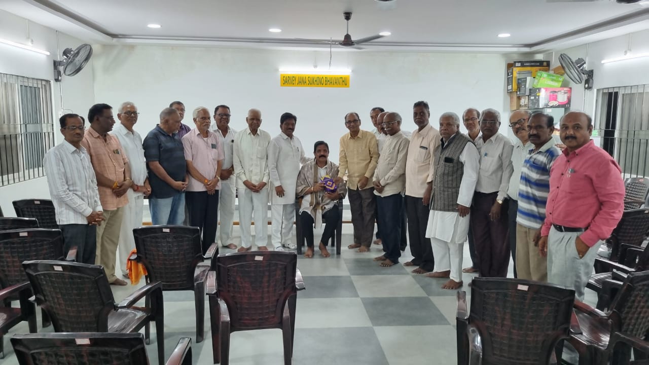 Felicitating Narasimha Reddy Garu Ex-president of the colony on 9th August 2025.jpg